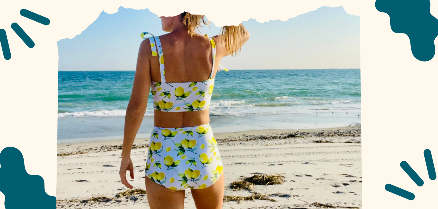 Packing For the Beach with A Modest High Waisted Swimsuit