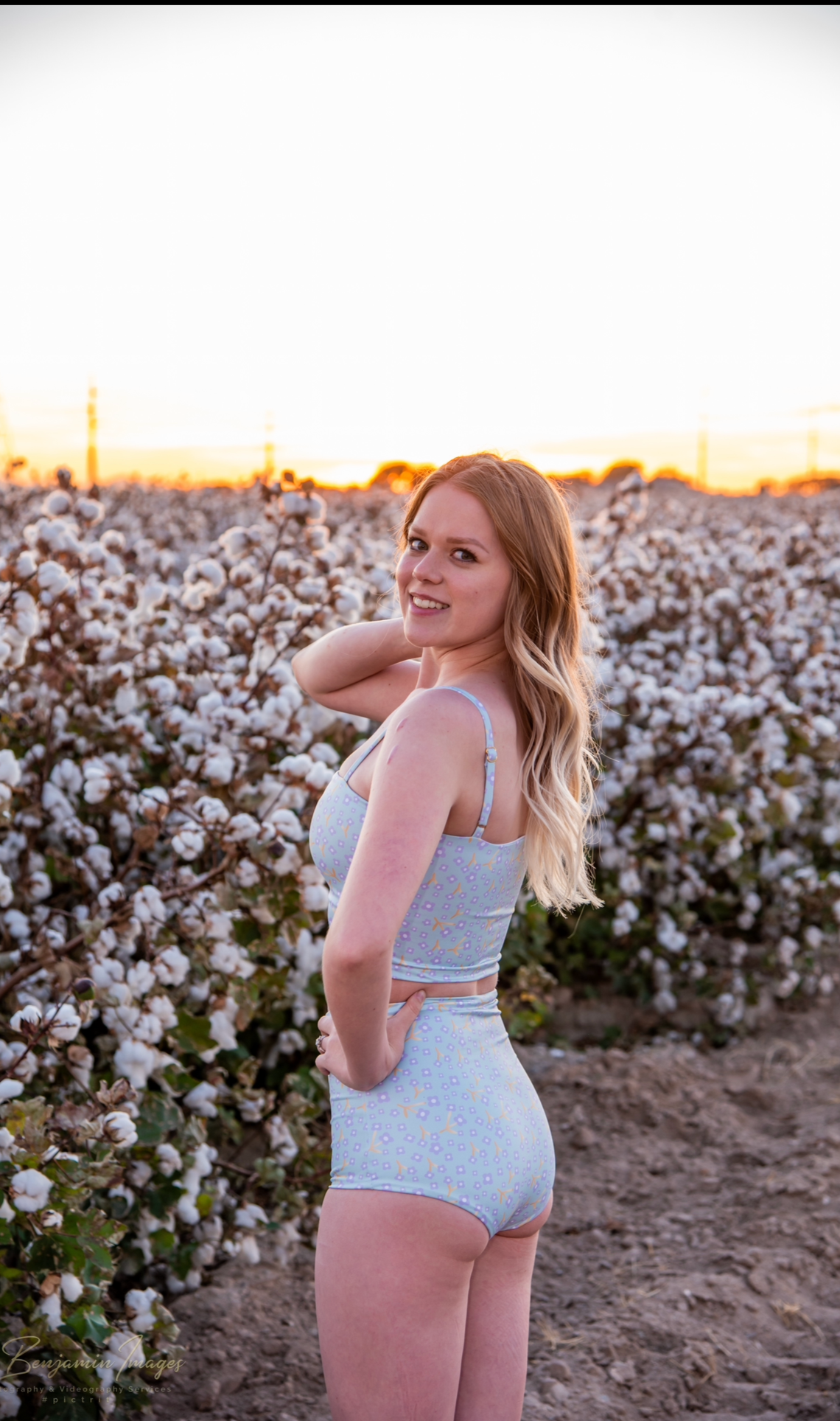 Woman within 2025 swim tunic